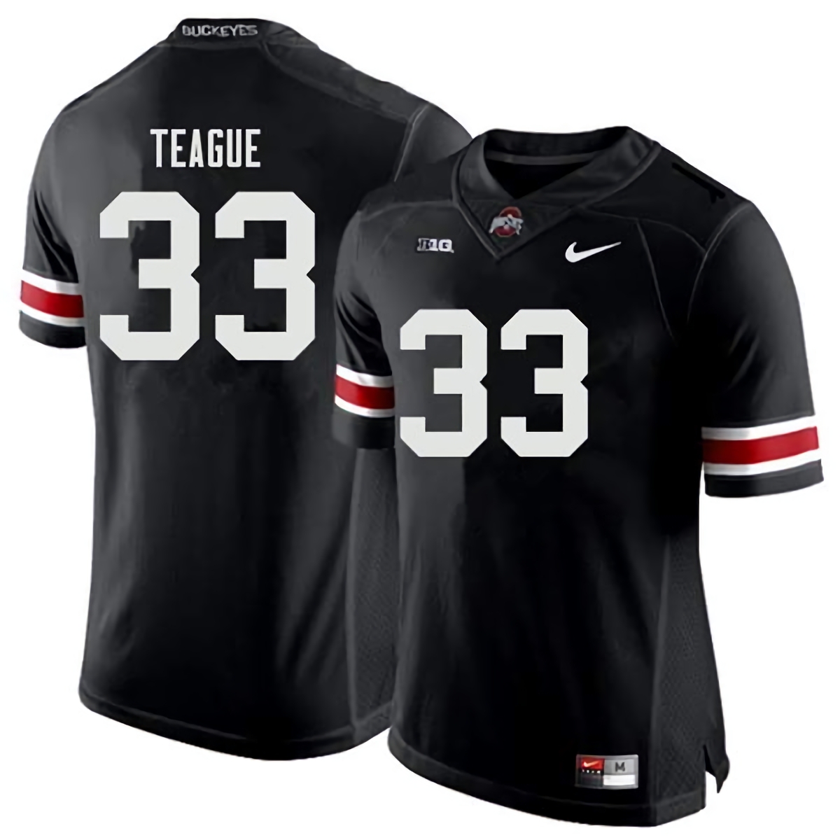 Master Teague Ohio State Buckeyes Men's NCAA #33 Nike Black College Stitched Football Jersey QAR2656BU
